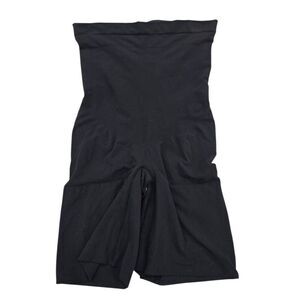 Spanx Shapewear Women's 1X Black Tummy Control High-Waisted Stretch Shorts